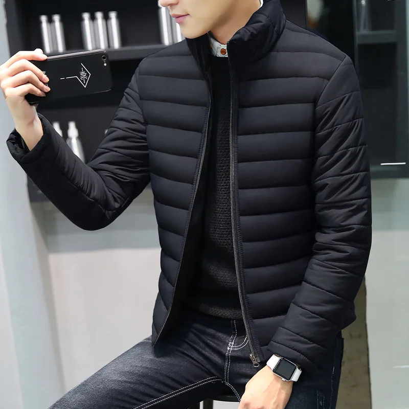 

MRMT 2019 Brand New Winter Men's Jackets Cotton-padded Overcoat for Male Jacket Casual Stand Collar Outer Wear Clothing Garment