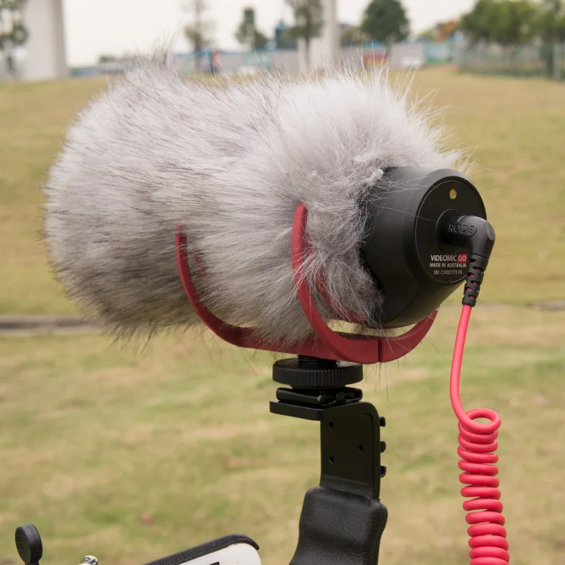 

DHphoto Microphone Windshield Windscreen for Takstar SGC-598 MIC-01 DeadCat Go Artificial Fur Wind Shield