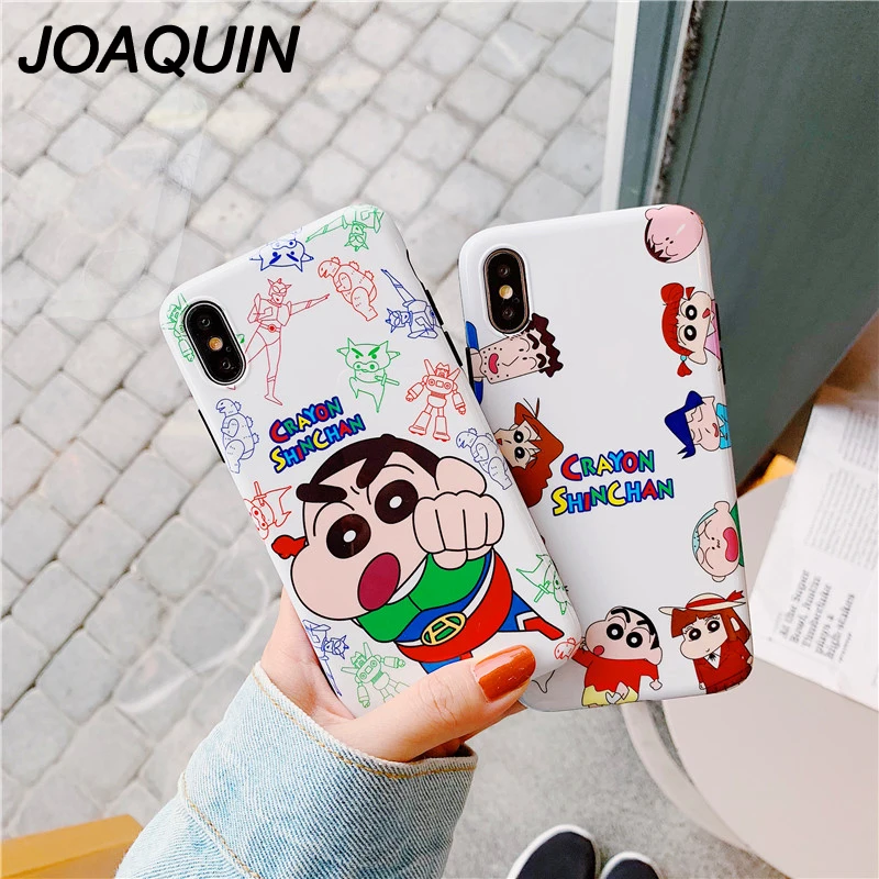 

Crayon Shin-chan family Phone Case For iphone 7 Case For iphone X XR Xs Max 7 8 6S 6 Plus Soft TPU Back Cover For iphone xs max