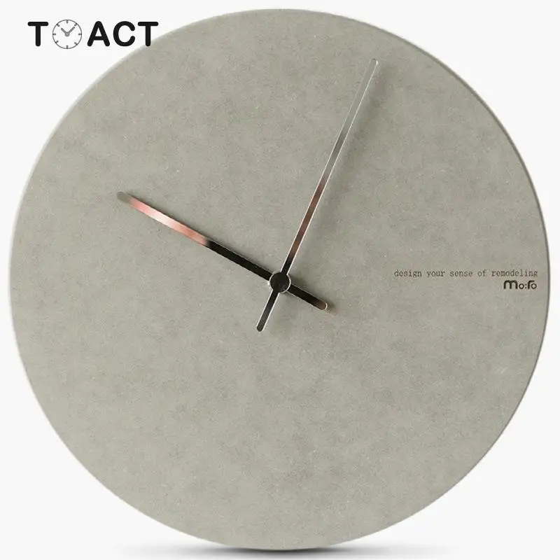 

Nordic Wall Clock Modern Design Bedroom Mute Vintage Living Room Circular Wooden Watches Personalized Quartz Wall Clocks