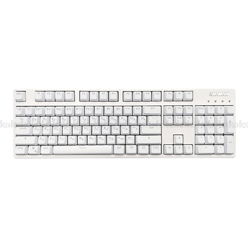 

104 Keycaps Russian Translucent Backlight Keycaps For Cherry MX Keyboard Switch Au14 Dropship