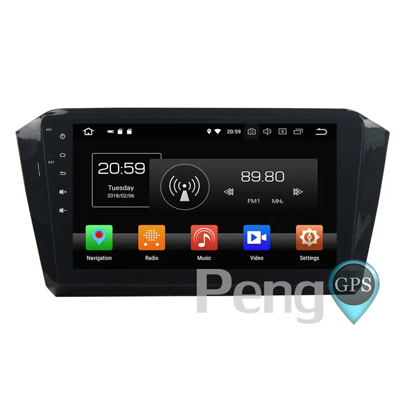 Top 2 Din Android 8.0 Car CD DVD Player 8Core GPS Navigation for VW Magotan Passat B8 2015-2018 Stereo 1080P HD Screen Autoradio 5