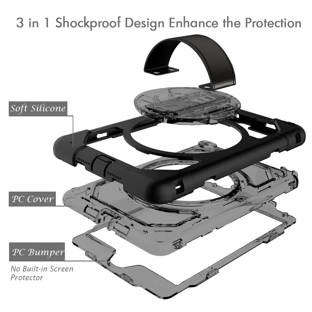 Miesherk for iPad Mini 4 7.9 inch Tablet Case Kids Safe Soft Silicon Hard PC with Hidden Kickstand&Leather Hand Strap Protector Miesherk for iPad Mini 4 7.9 inch Tablet Case Kids Safe Soft Silicon Hard PC with Hidden Kickstand&Leather Hand Strap Protector