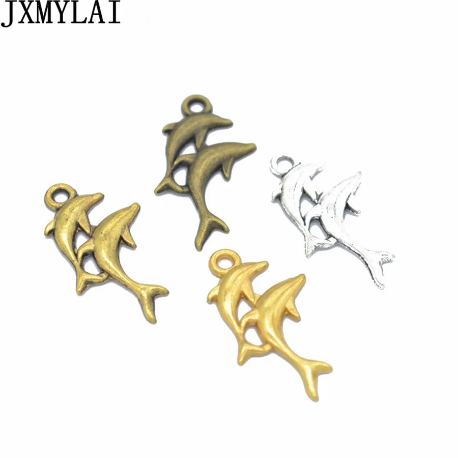 JXMYLAI DIY ювелирные изделия металлические подвески в форме дельфина для браслета и
