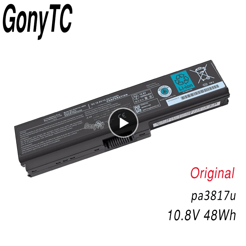 

Original PA3817U Laptop Battery For TOSHIBA L630 L650 L645 L655 L600 L700 L730 L735 L740 L745 L750 L755 PA3817U-1BRS PABAS228