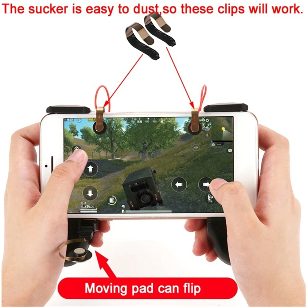 For PUBG Trigger Button Mobile Joystick Assist Phone Gamepad Tool L1 R1 For PUBG Controller For Smart phone