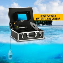 Lixada 20 м/50 м/100 м кабель 1000TVL подводная рыболовная камера 18 светодиодов 360 градусов вращающаяся камера рыболокаторы 7 дюймов ЖК-монитор