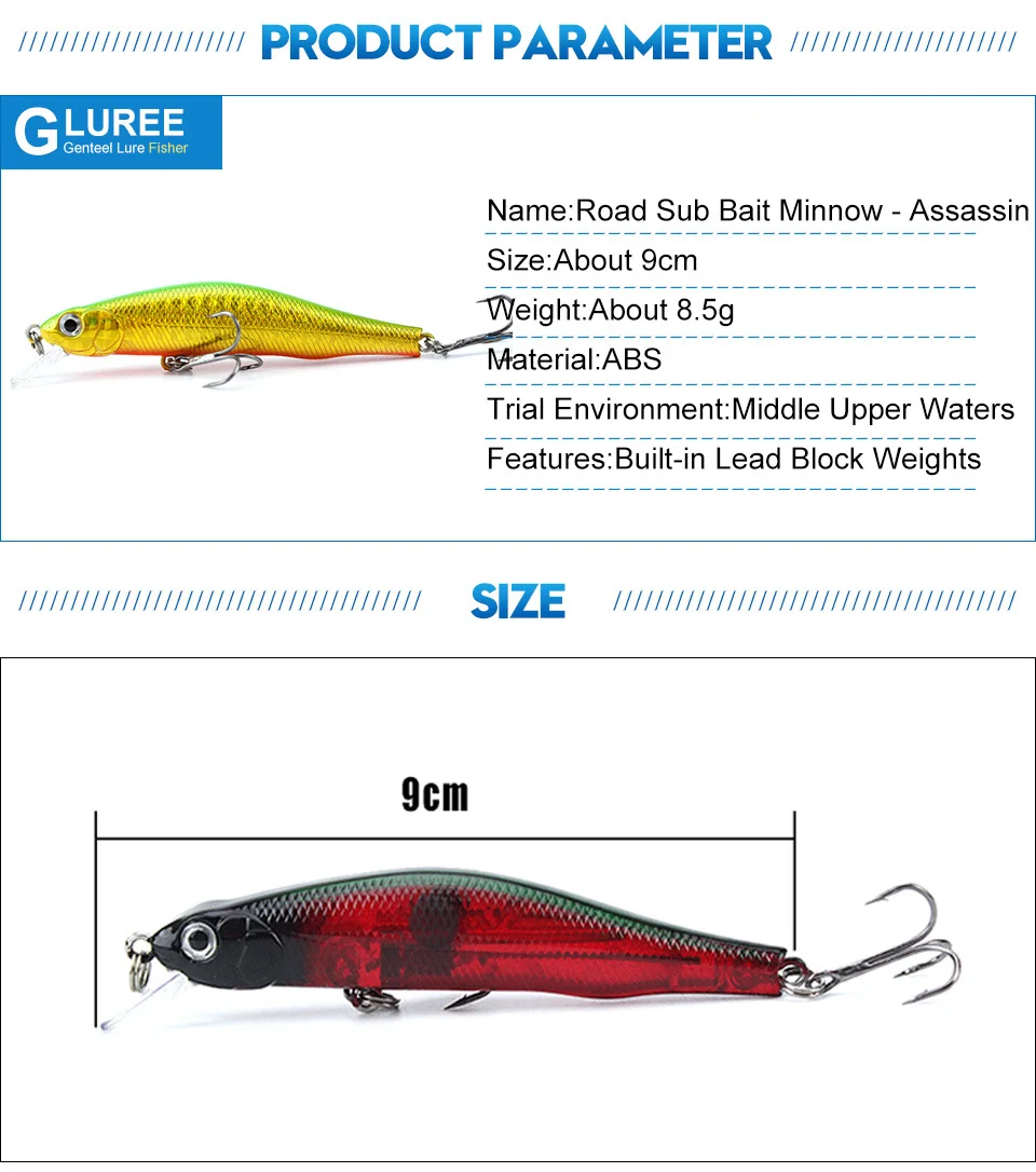 GLUREE-9cm-8.5g-ABS-Fishing-Lures-Minnow-Hard-Bait-Multicolor-Crankbait-3D-Eyes-Short-Tongue-Artificial-Baits-Fishing-Tackle_03