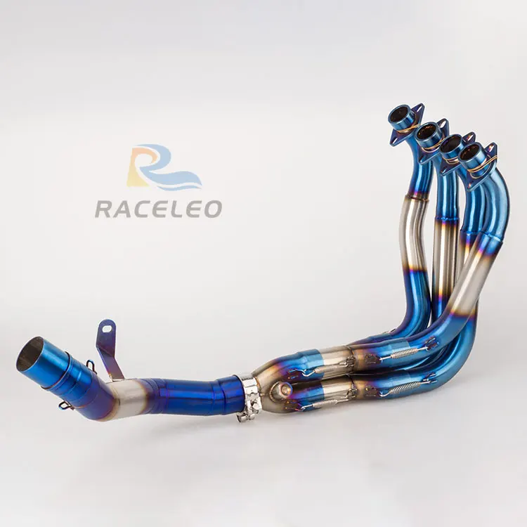 

motorcycle exhaust pipe z900 link pipe front pipe motorcycle muffler Z900 muffler stainless steel blue fit for 51mm muffler