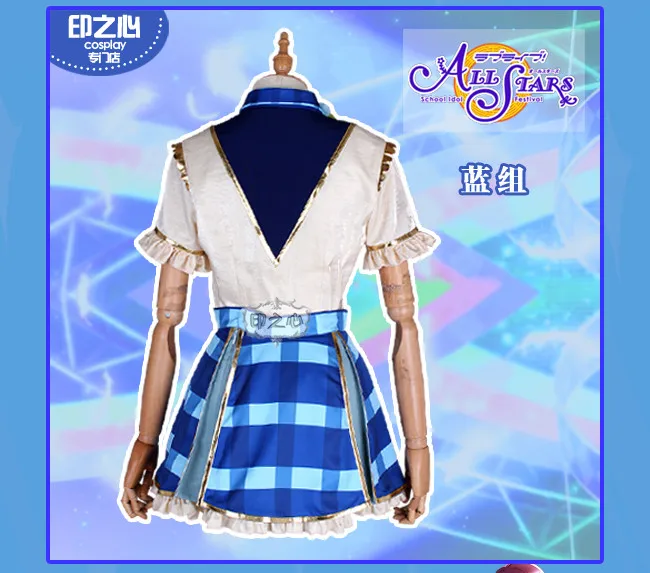 10-летняя группа поддержки LoveLive! Символ школьного фестиваля всех звезд сиф Косплей Костюм Хэллоуин Униформа Платье для выступлений на сцене s-xl