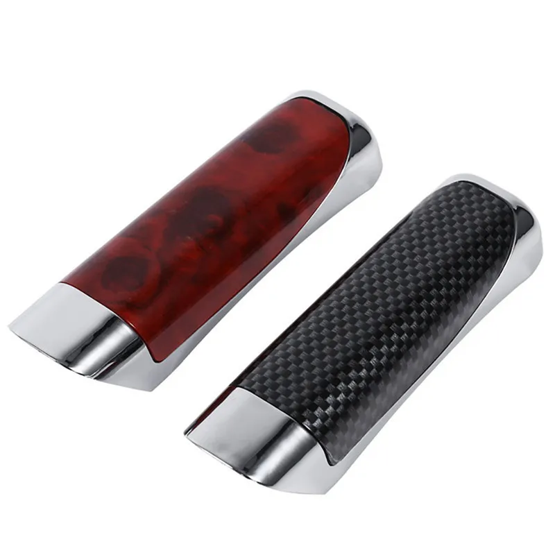 

Universal Car Hand Brake High Quality ABS Smooth Brand New Comfortable Carbon Fiber Style Protector Decor Cover SUV Accessory