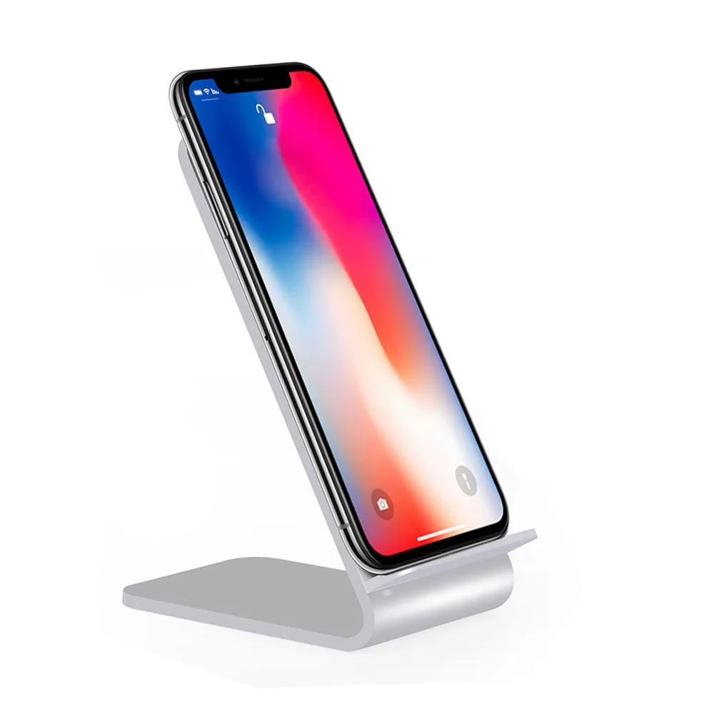 Зарядная Станция Binmer из алюминиевого сплава для Iphone 8/8 Plus/X TD1121|wireless charger stand|charger