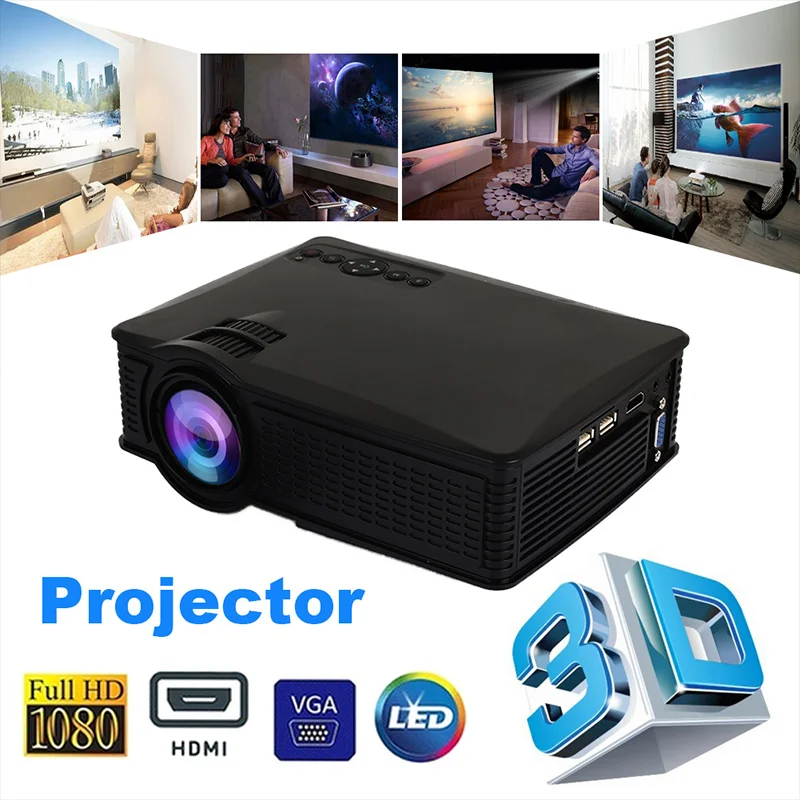 

HDMI/VGA/WIFI/USB WIFI Projector Premium Durable Video Projector LED Projector Home Cinema Courtyard Teaching 4: 3/16: 9