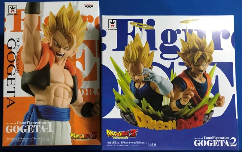 Оригинальные Banpresto Dragon Ball Z com: конфигурации gogeta Vol.1 и 2 игрушки рис-Супер Саян gogeta+ Сын Gokou Вегета