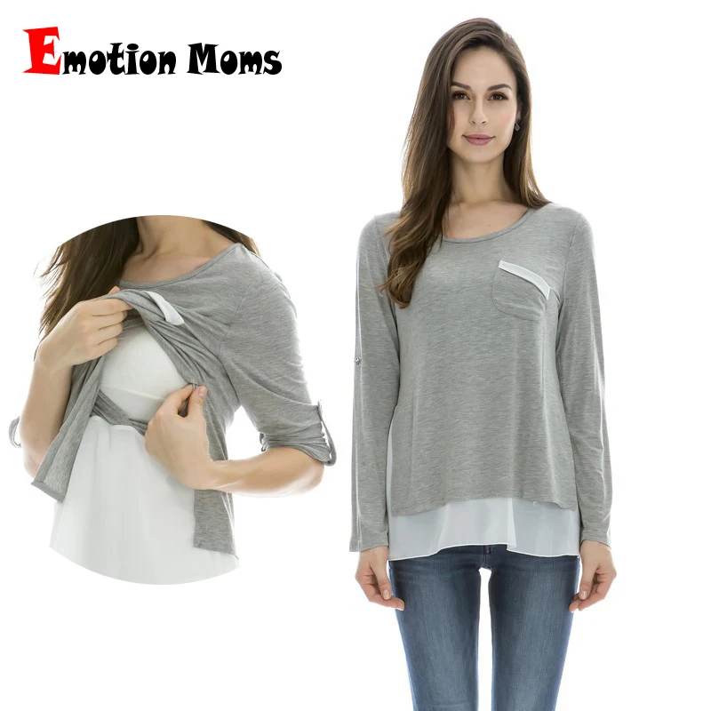 

Maternity Clothes Long sleeve Maternity tops Nursing Top pregnancy Clothes for Pregnant Women breastfeeding T-shirt Freeshipping