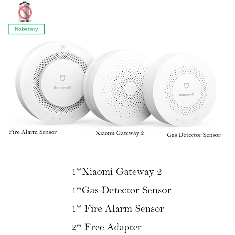 Xiao mi комплект домашней безопасности пожарная сигнализация датчик дыма детектор газа mi Home APP контроль охранной сигнализации - Цвет: Set3