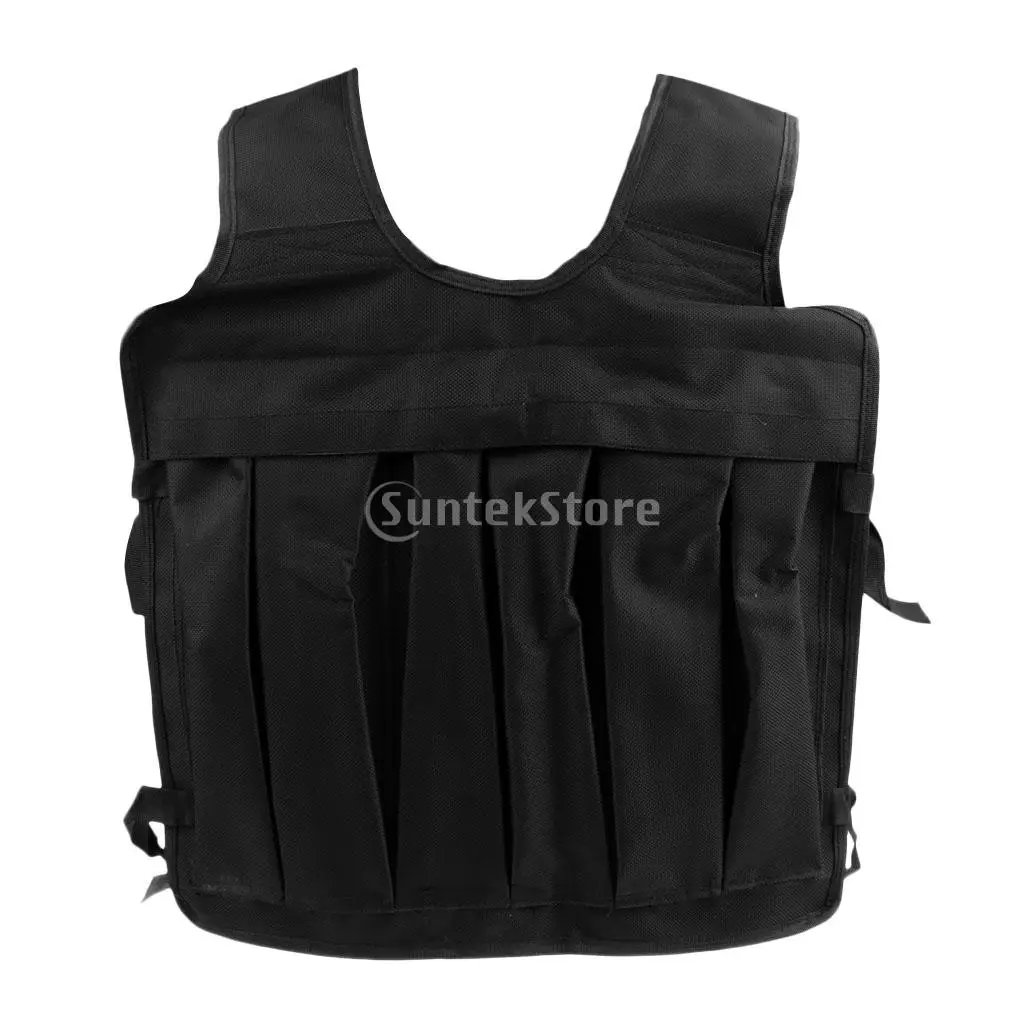 35kg Max Loading Oxford Weighted Vest Comfortable Jacket Running Fitness Strength Training Sand Waistcoat