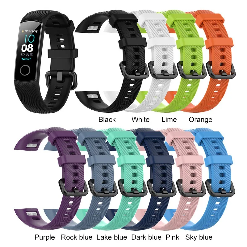 Силиконовый ремешок для huawei Honor Band 4 умный браслет Сменные аксессуары ремешки |