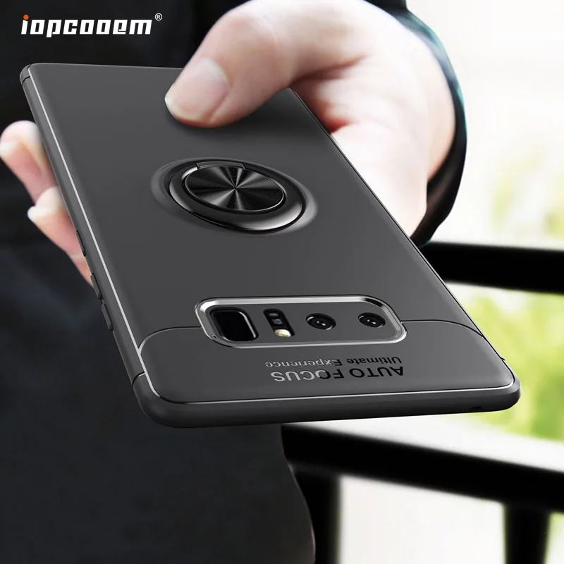 

Bracket Ring Soft Matte Cover For Samsung Galaxy Note 8 Cases For Samsung Galaxy Note 9 Luxury Shockproof Phone Shell Coque