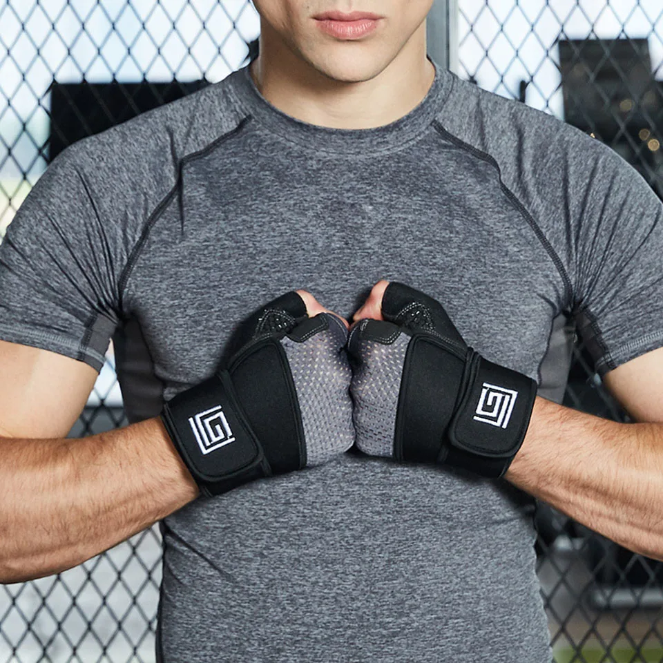 Gym Gloves Heavyweight Sports Exercise Weight Lifting Gloves Breathable Body Building Training Sport Fitness Gloves