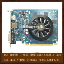 Original Genuine 1GB 1024MB GTX650 DDR5 Game Graphic Card For DELL NVIDIA Display Video Card GPU Replacement Tested Working