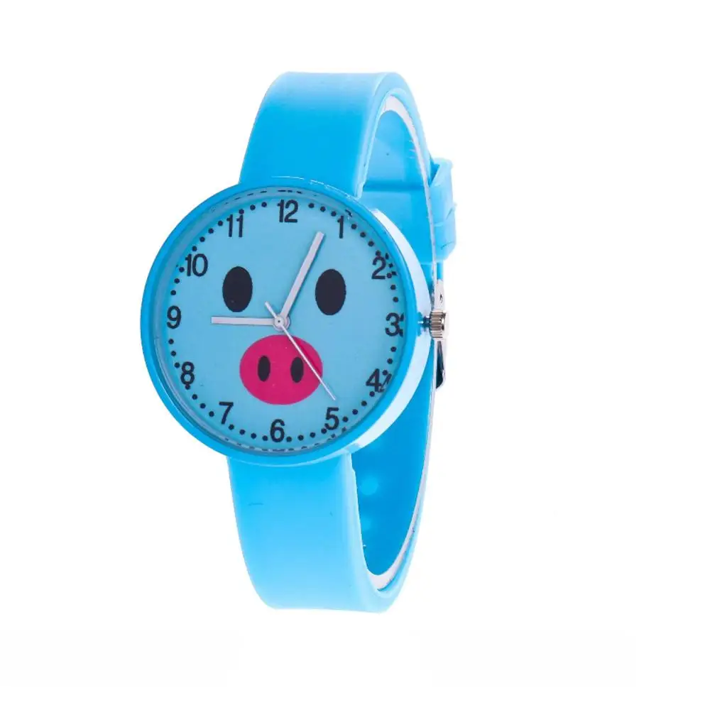 Симпатичные свиньи узор детские наручные часы повседневные Кварцевые женские наручные часы модные спортивные женские часы relogio femino montre femme