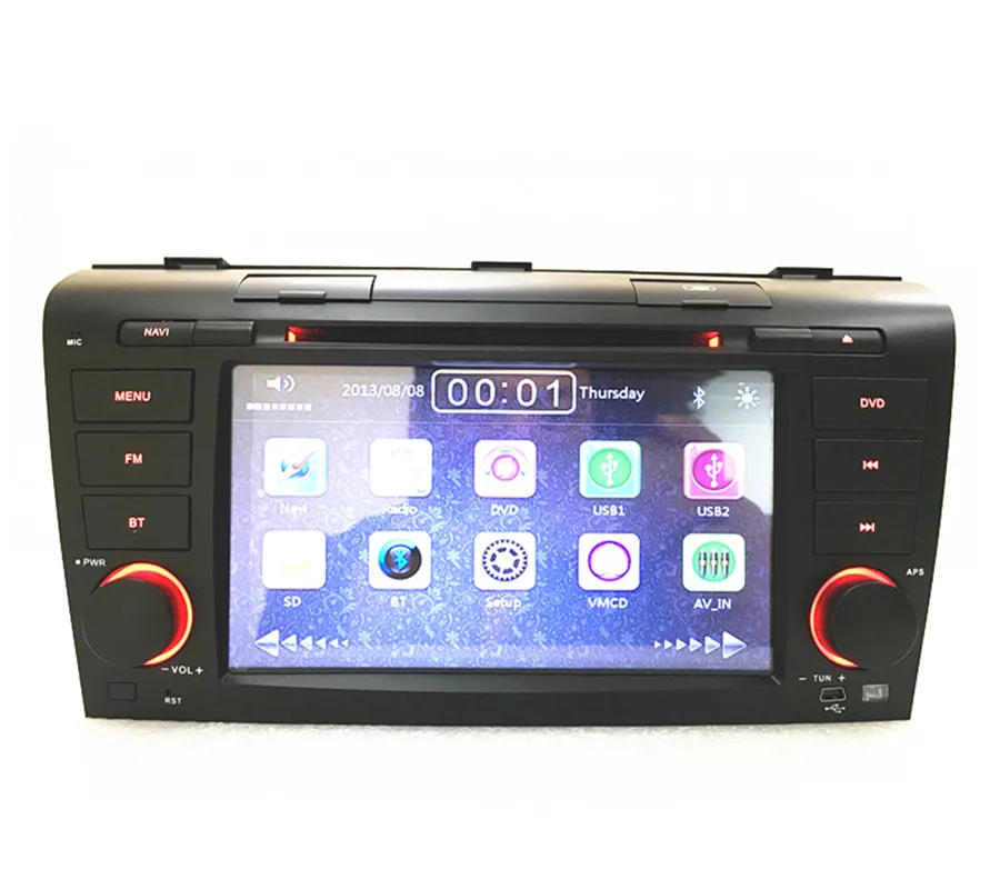 

Wholesale! car radio navigation DVD gps Player forMAZDA 3 2004-2009 Car radio Stereo With BT Ipod Steering wheel
