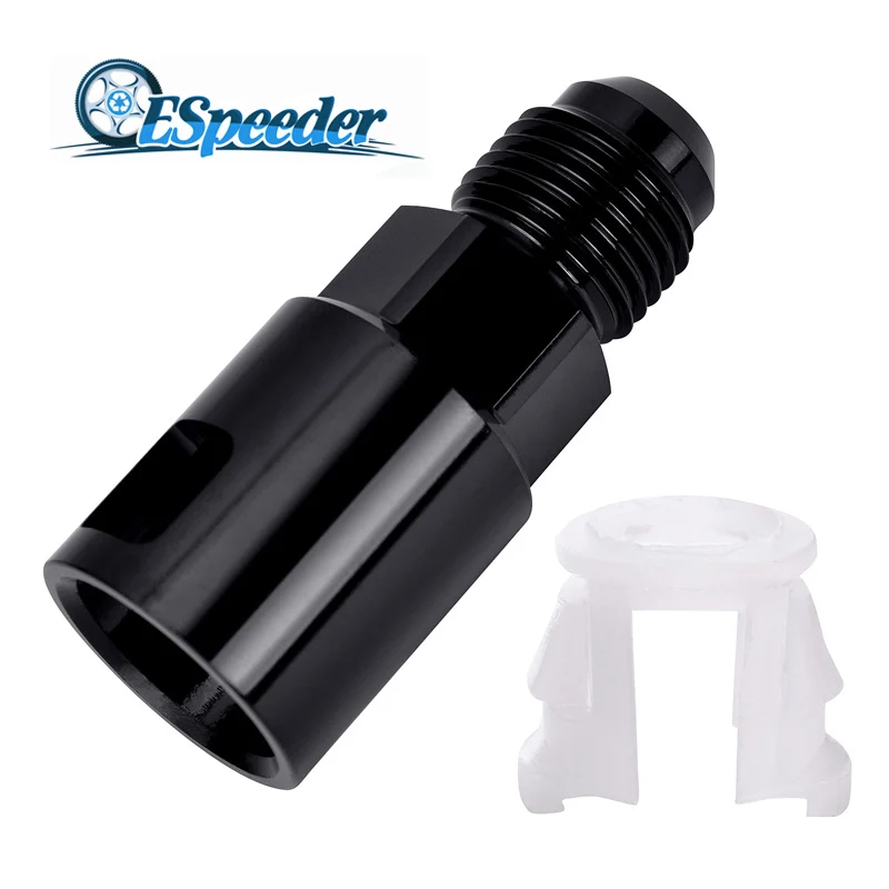 ESPEEDER Aluminum -6AN Male to 3/8 &quotSAE быстроразъемный женский пуш-ап EFI Fitting AN6 Black | Автомобили и