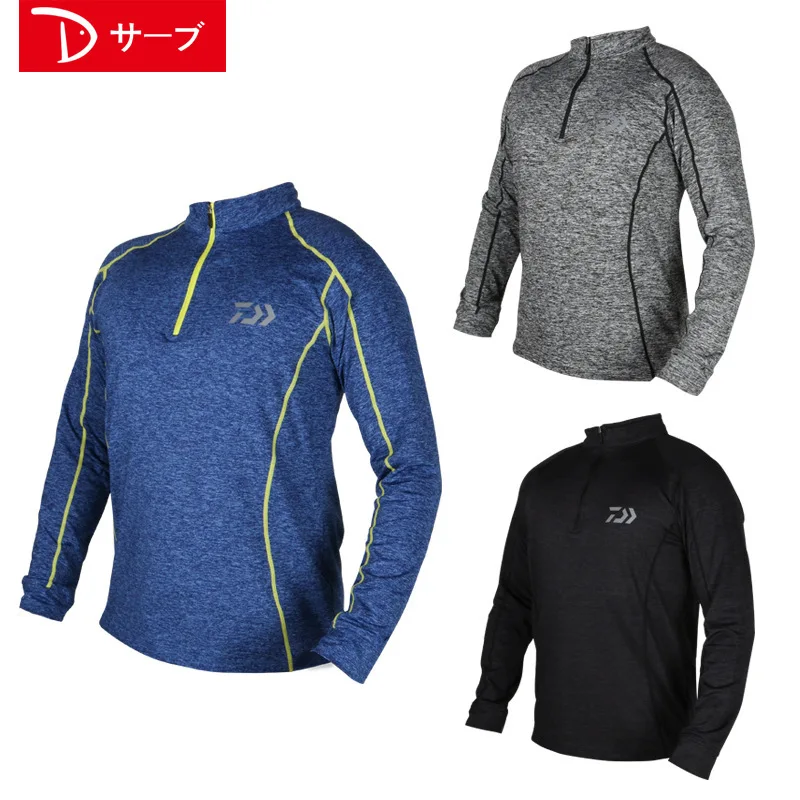 

DAIWA DAWA Long Sleeve Fishing Clothing Quick-Drying Sun UV Protection T Shirt Vests Sports Clothes Double Colors Available