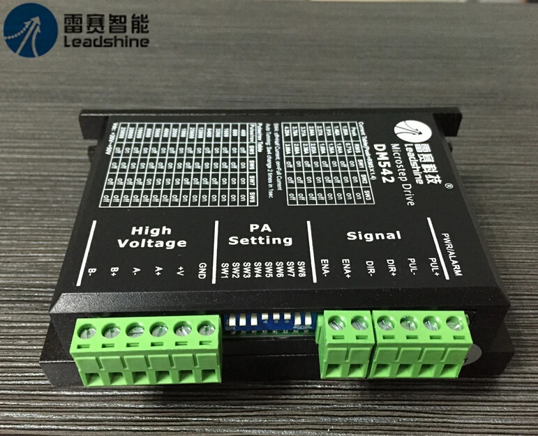 Комплект из 3-х предметов, Детский Leadshine DM542/2-фазный microstep привод параметр 50 VDC 1.0A для 4.2A, драйвер Leadshine