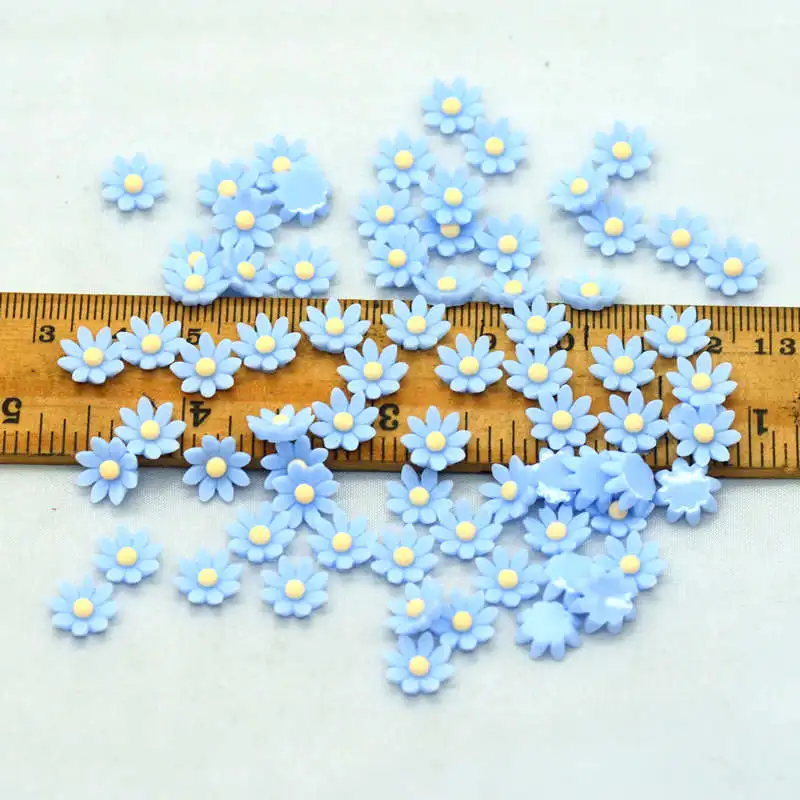 8 мм милые полимерные крошечные плоские цветы | Сделай Сам крафт Цветочные миниатюры | вечерние цветы для украшения ногтей