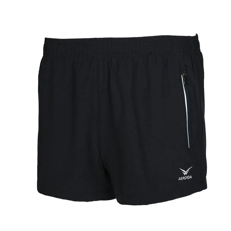 

Men's Running Shorts With Zipper MarathonTraining Shorts Quick-drying Breathable Solid Sexy Sports Shorts Black Blue Shorts Men