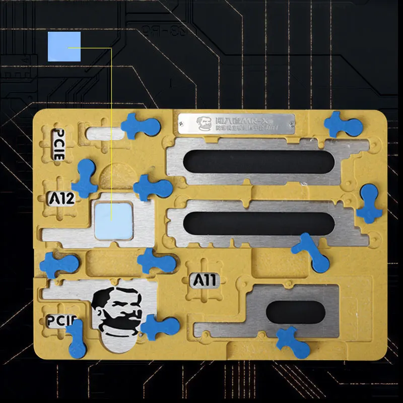 Механик MR-X Взрывозащищенная материнская плата процессор теплоотвод приспособление отпечатков пальцев ремонт PCB держатель для iPhone/Xs/Max/X