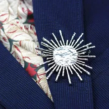 Anslow Neue Mode Schmuck Neue Design Charme Großhandel Retro Sonne Blume Frauen Brosche Anzug Mantel Hemd Clip Pin Zubehör
