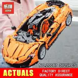 DHL LePin 20087 технические игрушки в MOC-16915 оранжевый Супер гоночный автомобиль набор строительных блоков кирпичи развивающие игрушки подарок на