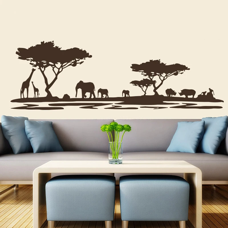 Online kaufen groÃhandel safari wall decals aus china safari wall ...