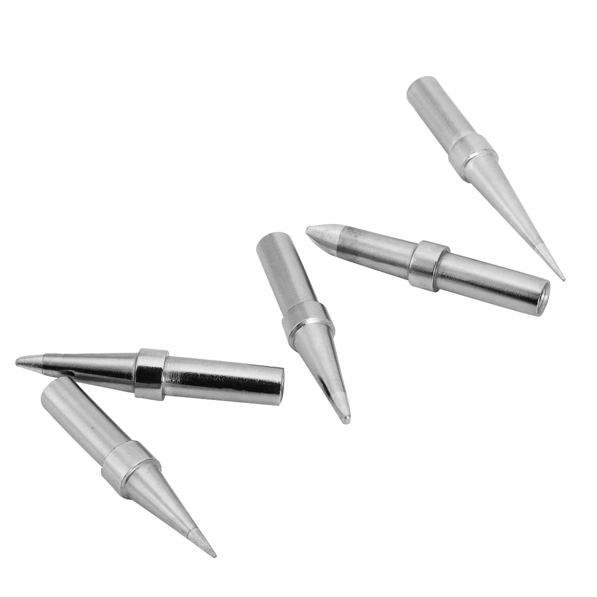 5pcs/set Lead-free Soldering Iron Tip Welding Tips Kit ETA ETB ETD ETS ETT  For Weller WESD51 WESD50 WCC100
