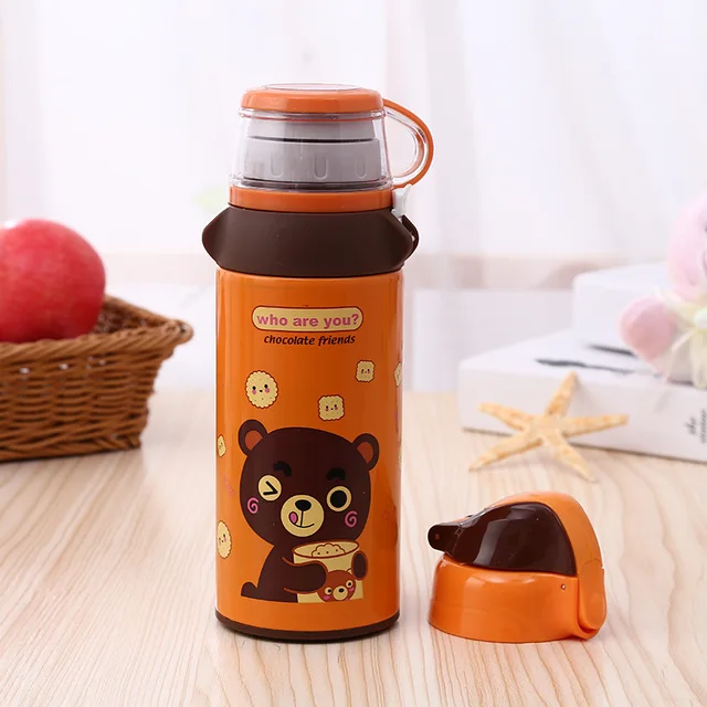Buy 500ml Cute Kids Thermo Bottle with Straw Thermos