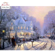 Золотой панно, DIY, полный, алмазная вышивка, люди, фото на заказ, алмаз живопись, вышивка крестом, 3D, Алмазная мозаика, Рождество 86