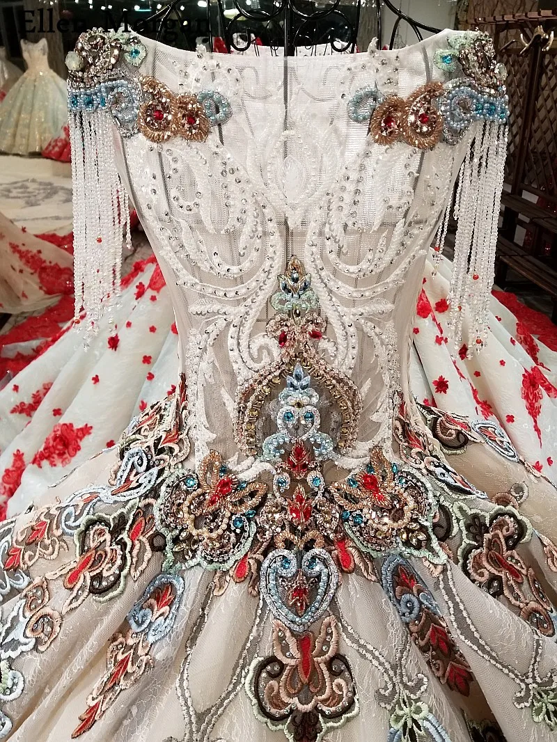Элегантные серебряные кружевные бальные платья свадебные 2019 Vestido De Noiva пышные