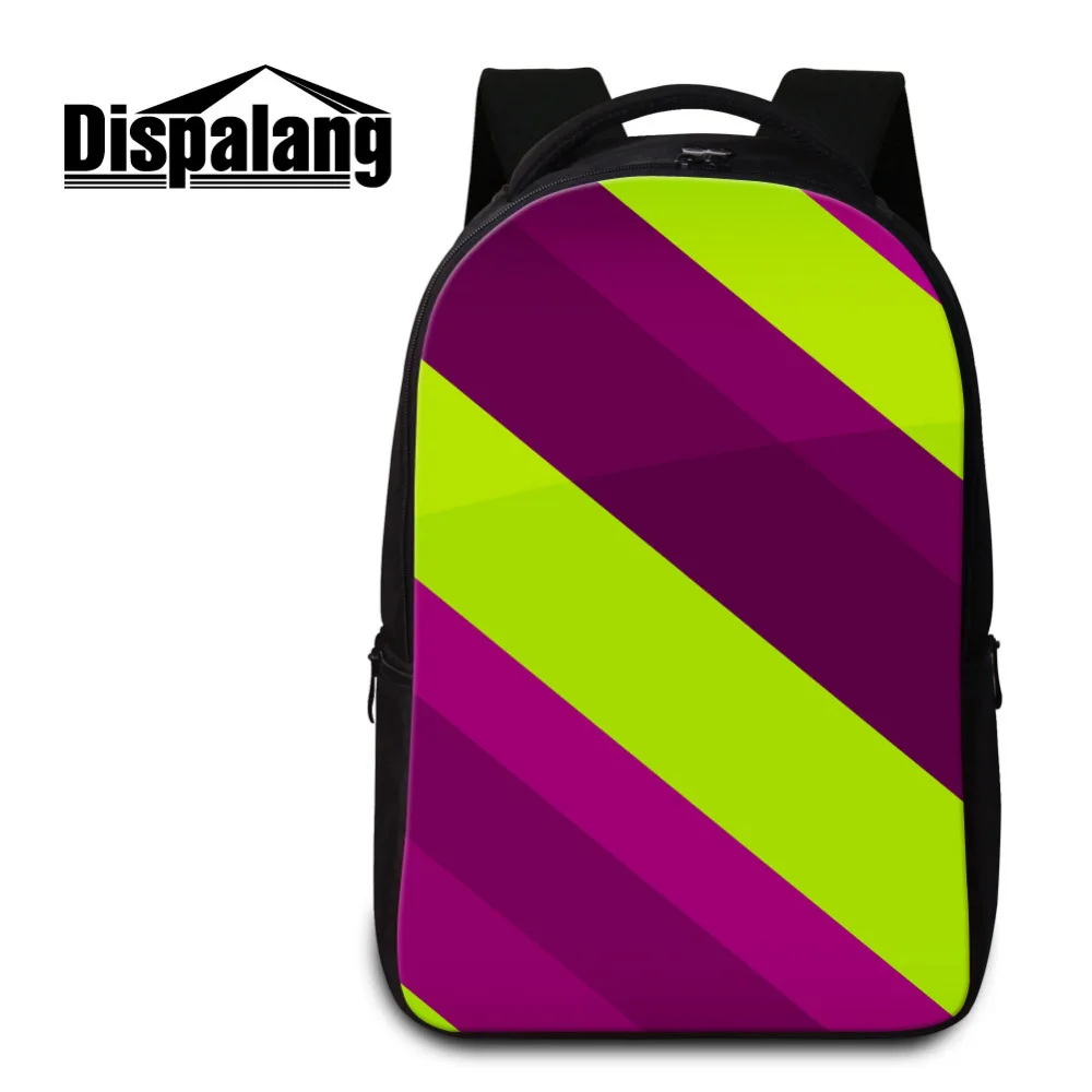 Dispalang School Backpack For Women Men Striped Print Student School