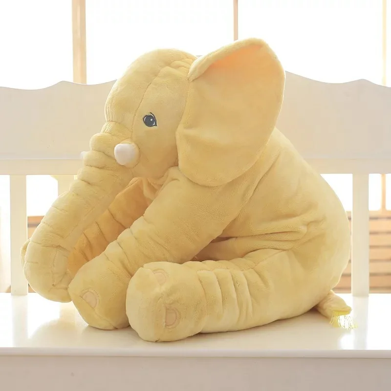 Дропшиппинг мультфильм 40/60 см плюшевая игрушка слон, детская подушка под спину для сна, мягкая подушка, слон, Детская кукла, подарок на день рождения