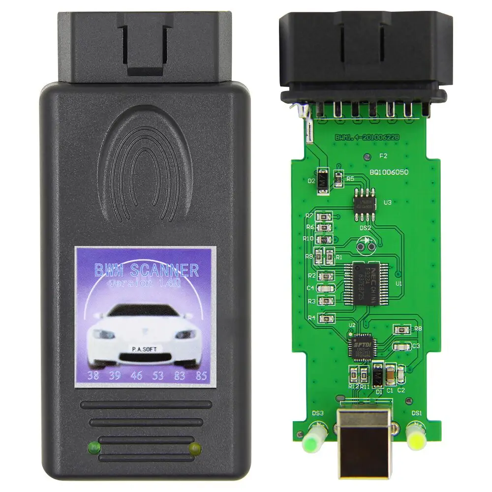 Для BMW V1.4.0 OBD OBD2 автоматический сканер автомобильный диагностический инструмент FTDI FT232RL Автомобильная разблокированная версия 1.4.0 для BMW аппарат для чтения кода