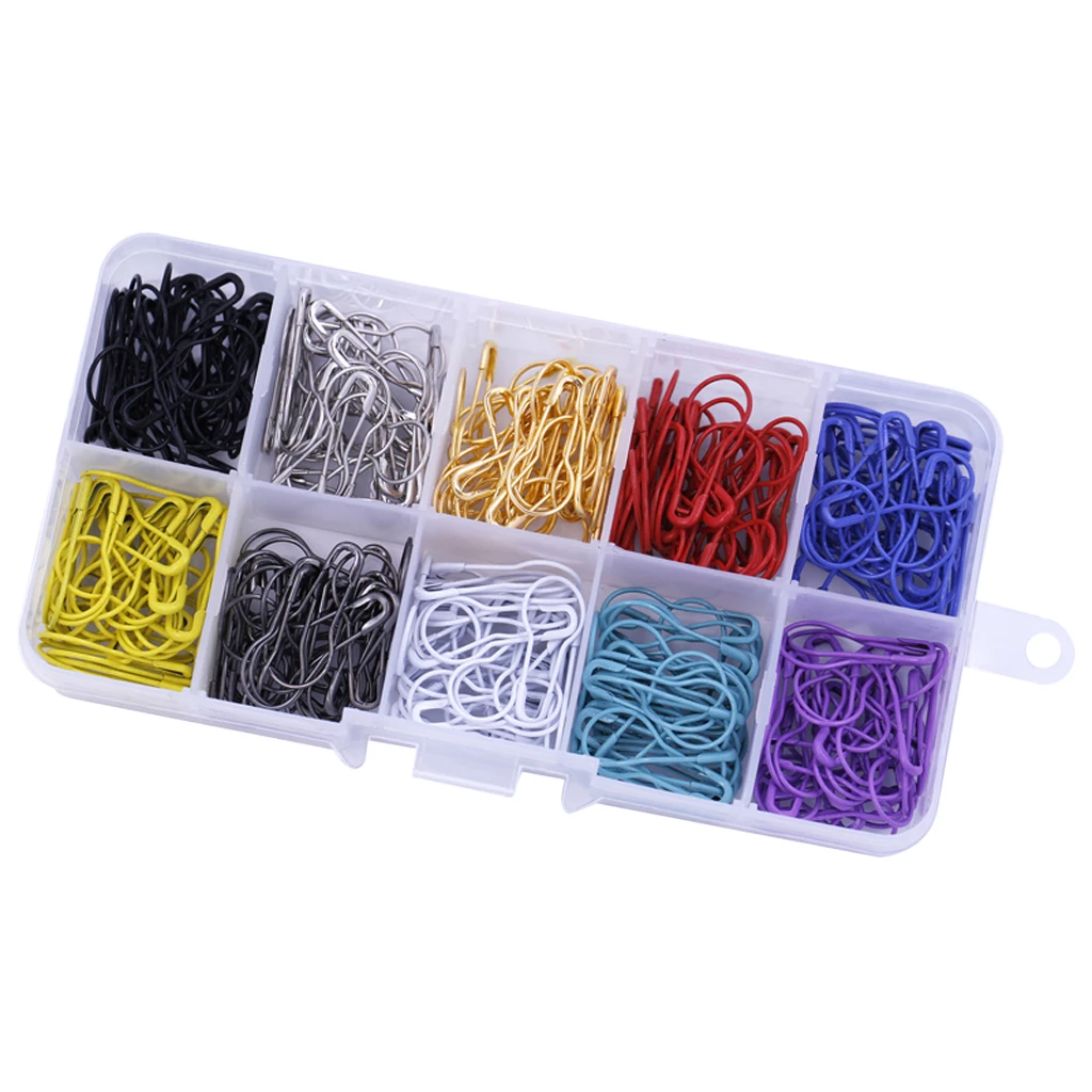  900 Pieces Multi-colored Bulb Pins Calabash Pin Gourd Pins Safety Pins for Clothing Crafting and DIY Project