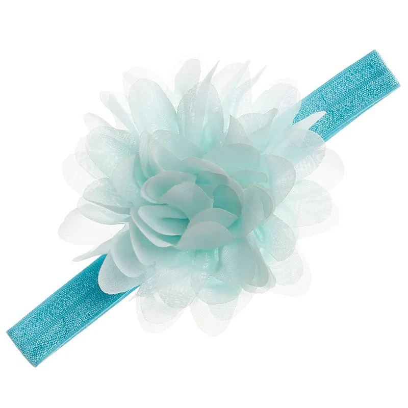 Lovely Newborn Baby Girls Chiffon Flower Headbands Toddler Headband Photography Props Infant Headband Hair Accessories crochet baby accessories