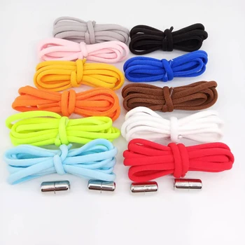 

1 Pair 100cm Semi-circular Elastic No Tie Locking Shoelaces Sneakers Quick Lazy Shoe Laces Women Men's Nylon Sports Shoestrings