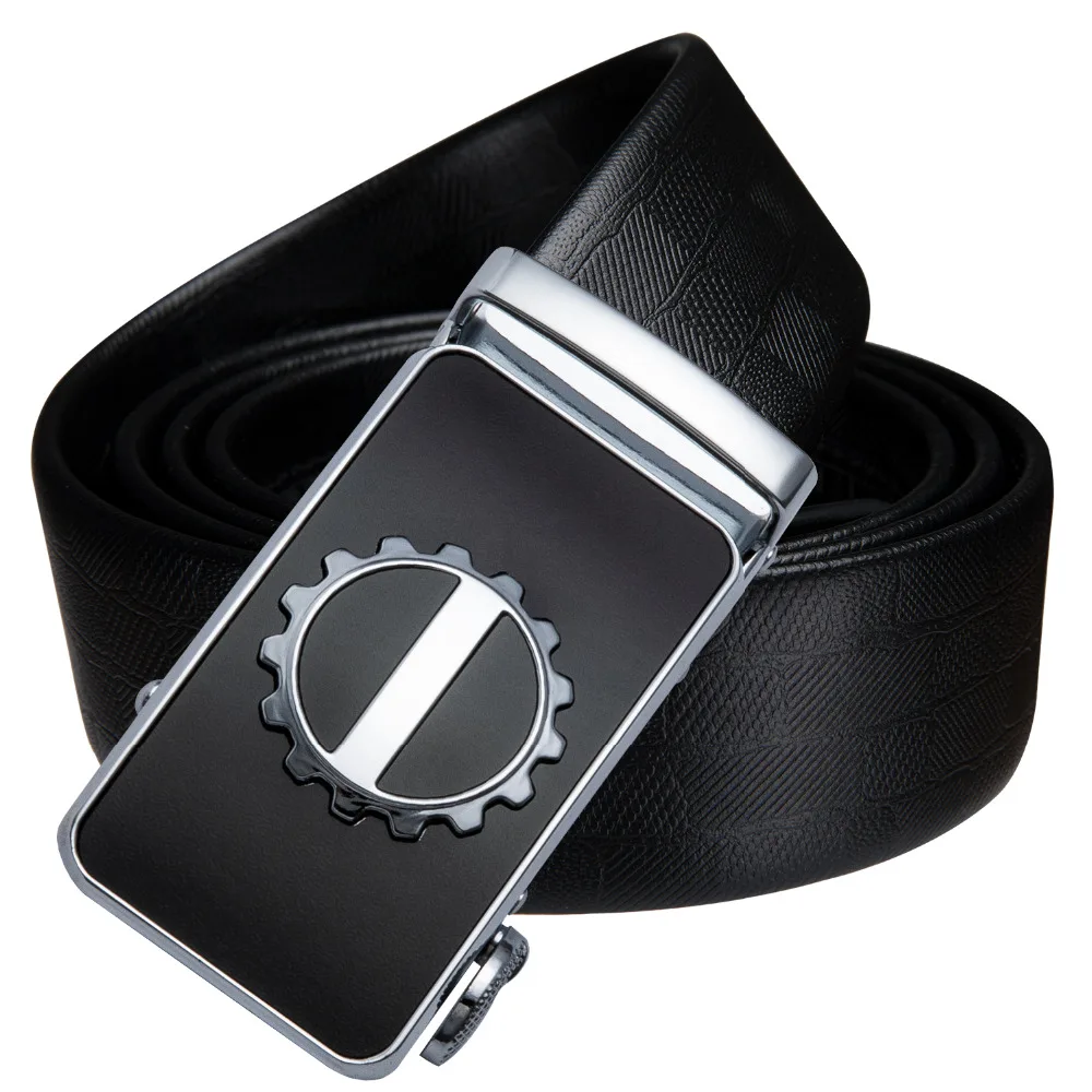 Business Belts For Men Ceinture Luxury Genuine Leather Belt Buckle Wide Belt Fashion Jeans Men