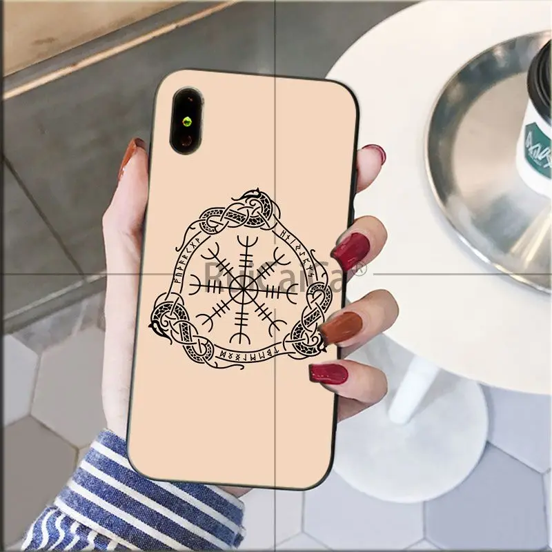 Ruicaica Viking Vegvisir Odin нордический ТПУ мягкий силиконовый черный чехол для телефона для iPhone X XS MAX 6 6S 7 7plus 8 8Plus 5 5S XR