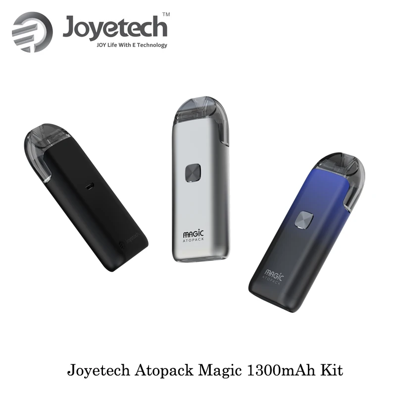 

Newest Cartridge Pod Vape Kit Joyetech Atopack Magic 1300mAh Pod Starter Kit NCFilm Heater All-in-one System 7ML Vape Vaporizer