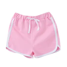 LONSANT, летние шорты для мальчиков и девочек, детские повседневные шорты ярких цветов, шорты с эластичной резинкой на талии, модная детская одежда для активного отдыха